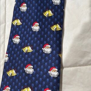 SANTA and bells  Silk Tie with Classic Pattern